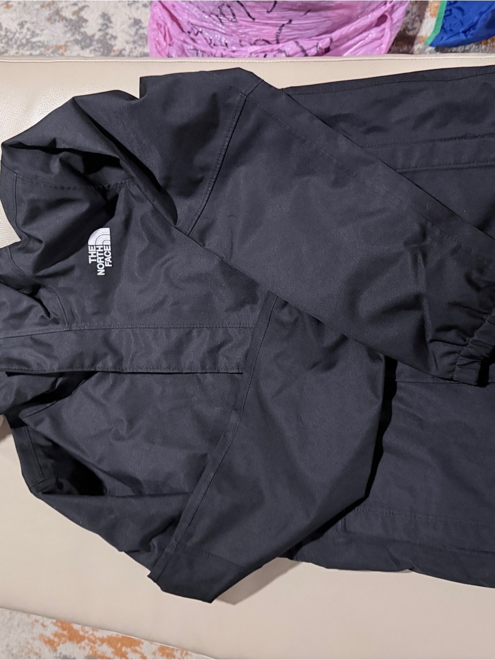 The North Face Black Men's Raincoat with Hood
